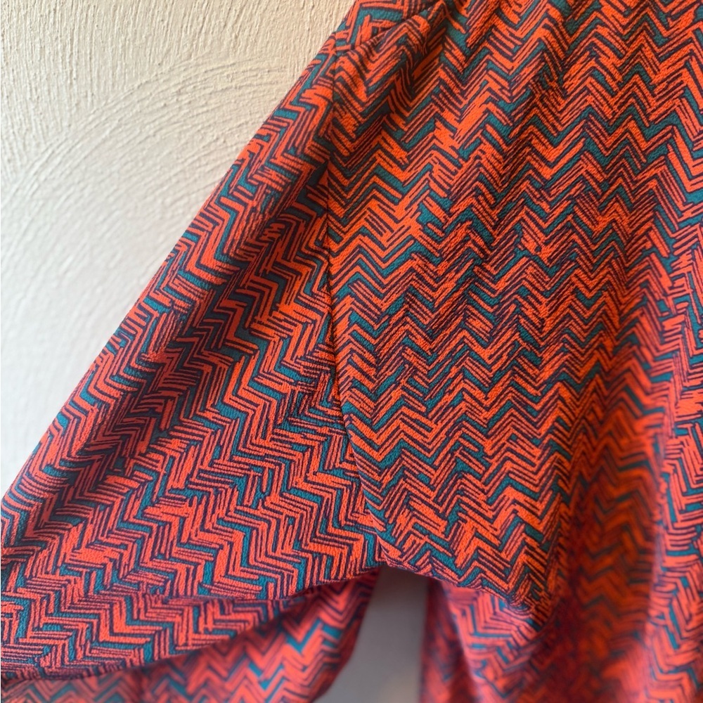LuLaRoe Zigzag Fringe Kimono Cardigan Boho Festival Layer S - Picture 4 of 6